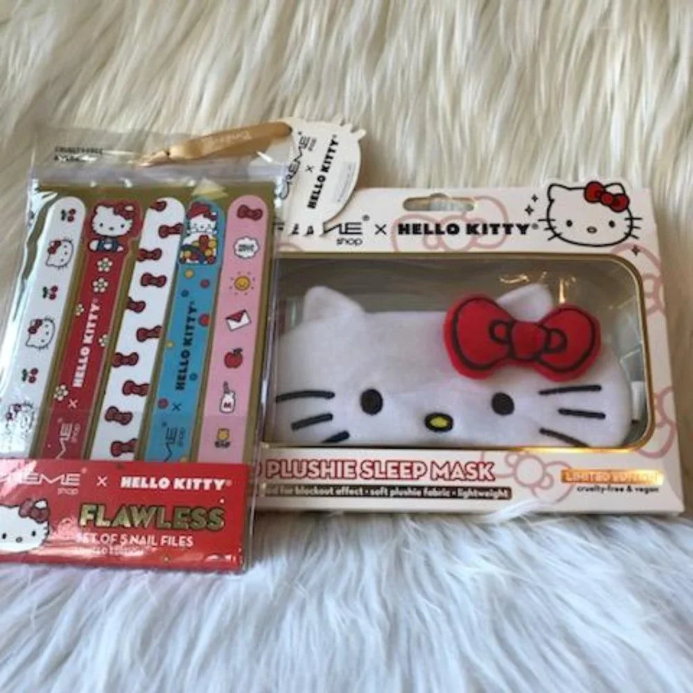 The Crème Shop x Hello Kitty Sleep Mask & Nail File Set